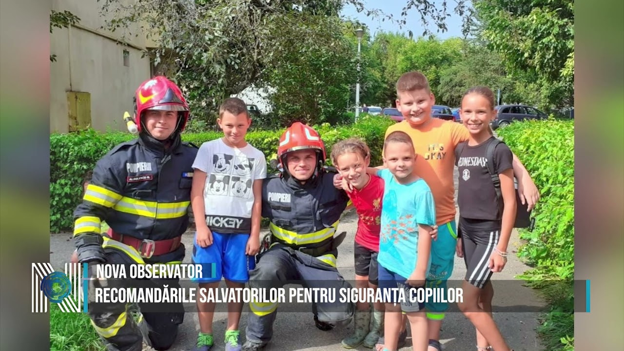 Recomandările salvatorilor pentru siguranța copiilor 