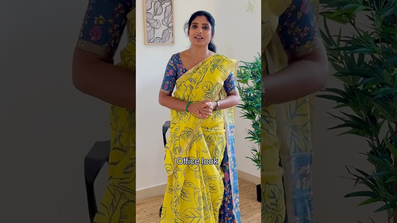 Сари из льна и хлопка Чандери | 699 рупий | Код сари: CCL095 | 