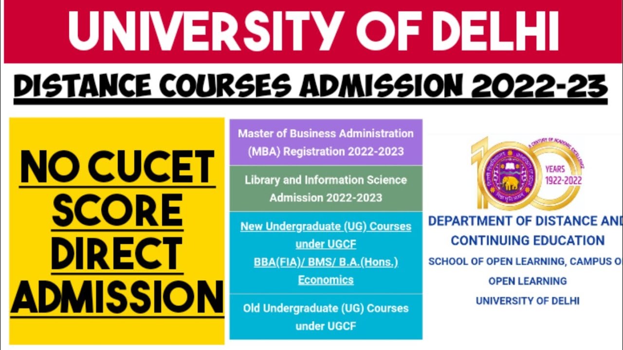 delhi university distance education admission 2022 23 last date