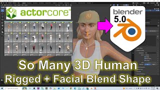 Blender - Many 3D Human Ready for your Animation | ActorCore Pipeline #blender #actorcore #tutorial