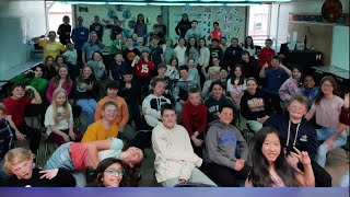 Meadow Lark 5th graders get a weather lesson from a KRTV meteorologist