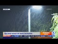 Second wave of rain showers hits Southern California