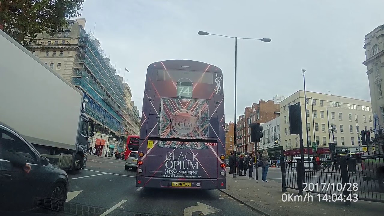 Driving in London 4k dashcam from west to east