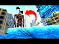 SIREN HEAD INVADES The CITY And DESTROYS THE WORLD With TSUNAMI - GTA 5 Mods Funny Gameplay