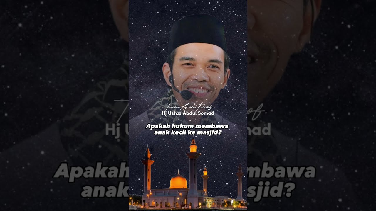 Q&A : Apakah hukum membawa anak kecil ke masjid? Semoga memberi manfaat 🤲🏻