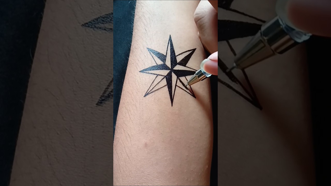 Tattoo black ink ☀️ || DIY tattoo pen 