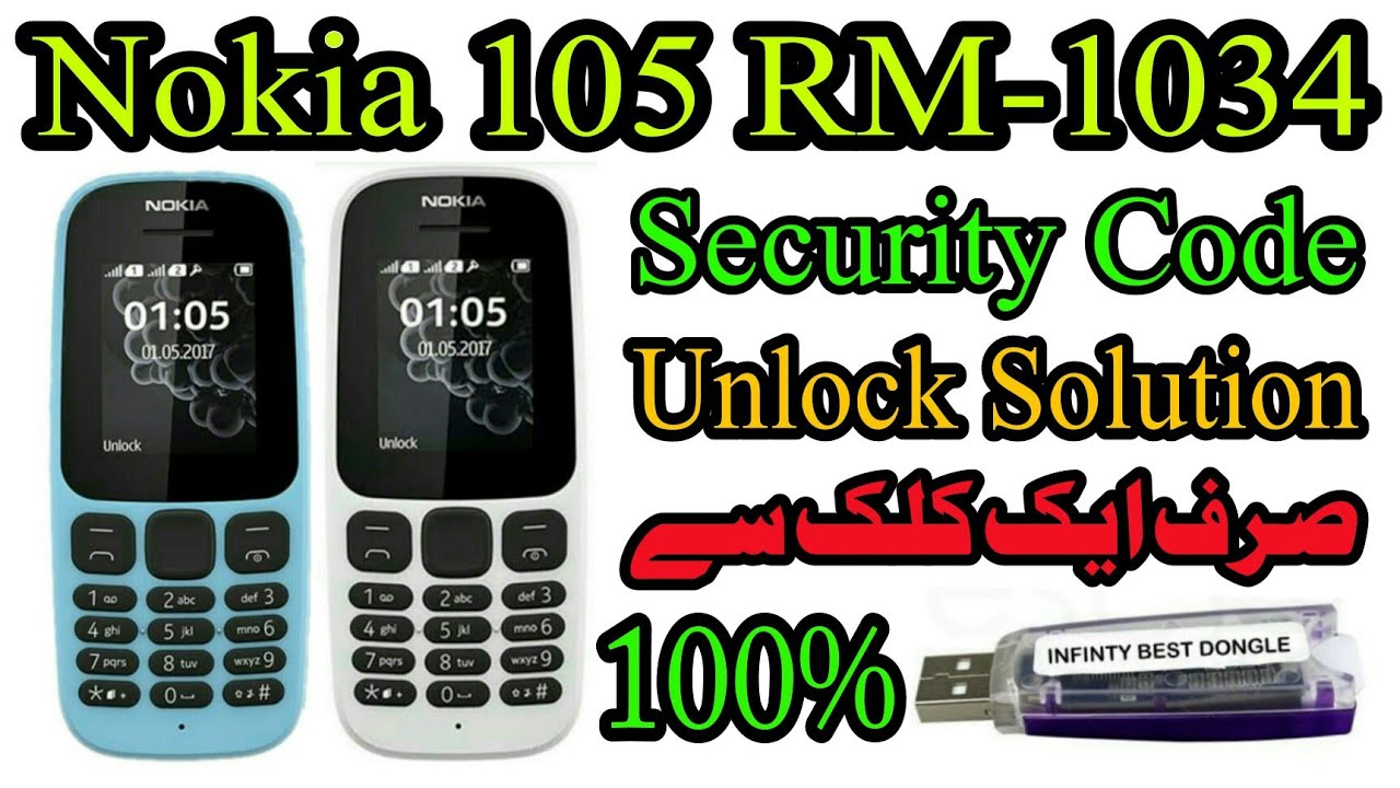 Nokia 105 RM-1134 Password Unlock Infinty Best Dongle