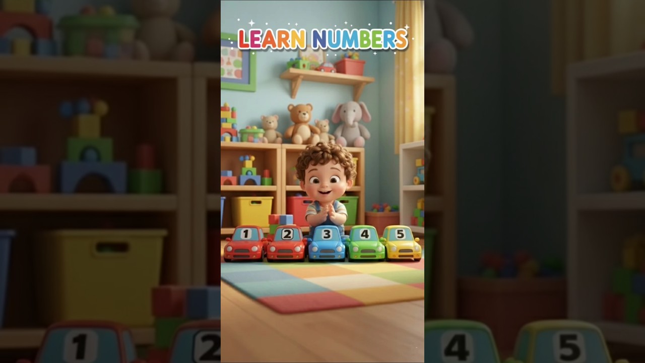Numbers Song 1 to 5 for kids | Learn to Count with Cars!Learn Numbers with Chubby's Crew