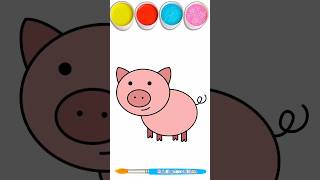 pig drawing 🐷Drawing of the funniest animal in the world 🐽 #pigs #drawing Station Image