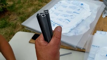 07 - Preparing Polycarbonate Panels Anti-Dust Strip for Installation - ClimaPod Assambling Tips