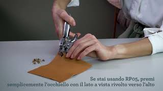 COME SI USANO OCCHIELLI E ANELLI RIBATTUTI | Un'istruzione passo dopo passo