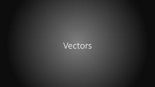 Vectors part 1 (Intro and Adding Graphically)