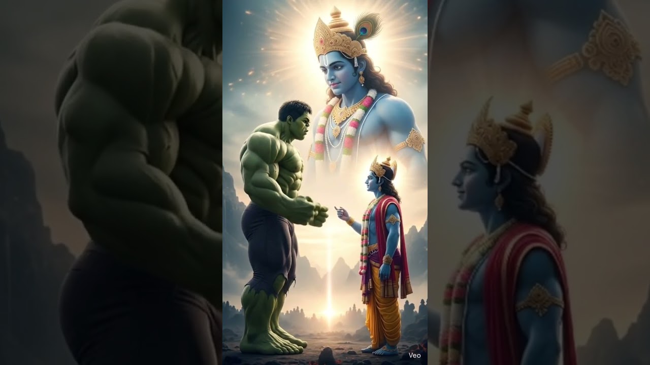 Power without wisdom is nothing.Blessed by Lord Krishna 🙏💚”.    