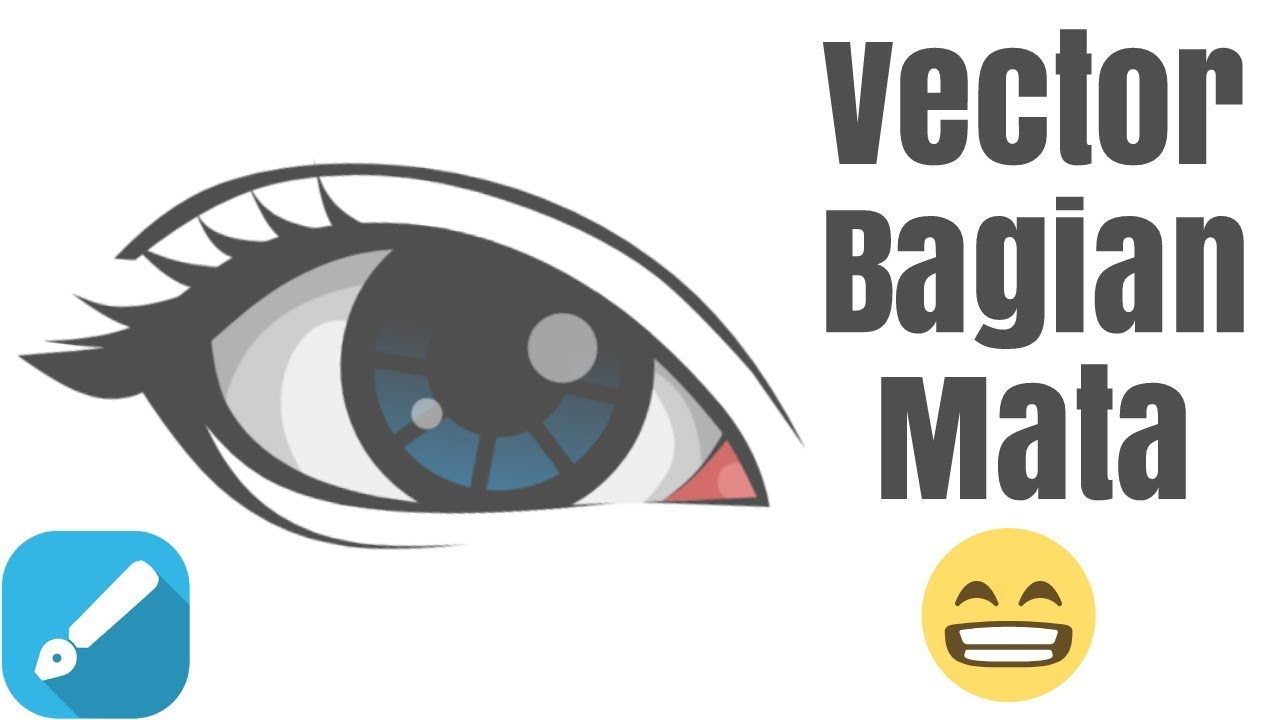 Vektor Tegak: Gambar Mata Kartun Vektor