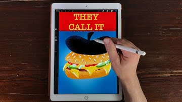 Apple Pencil iPad Pro Drawing Procreate: Pulp Fiction Meme