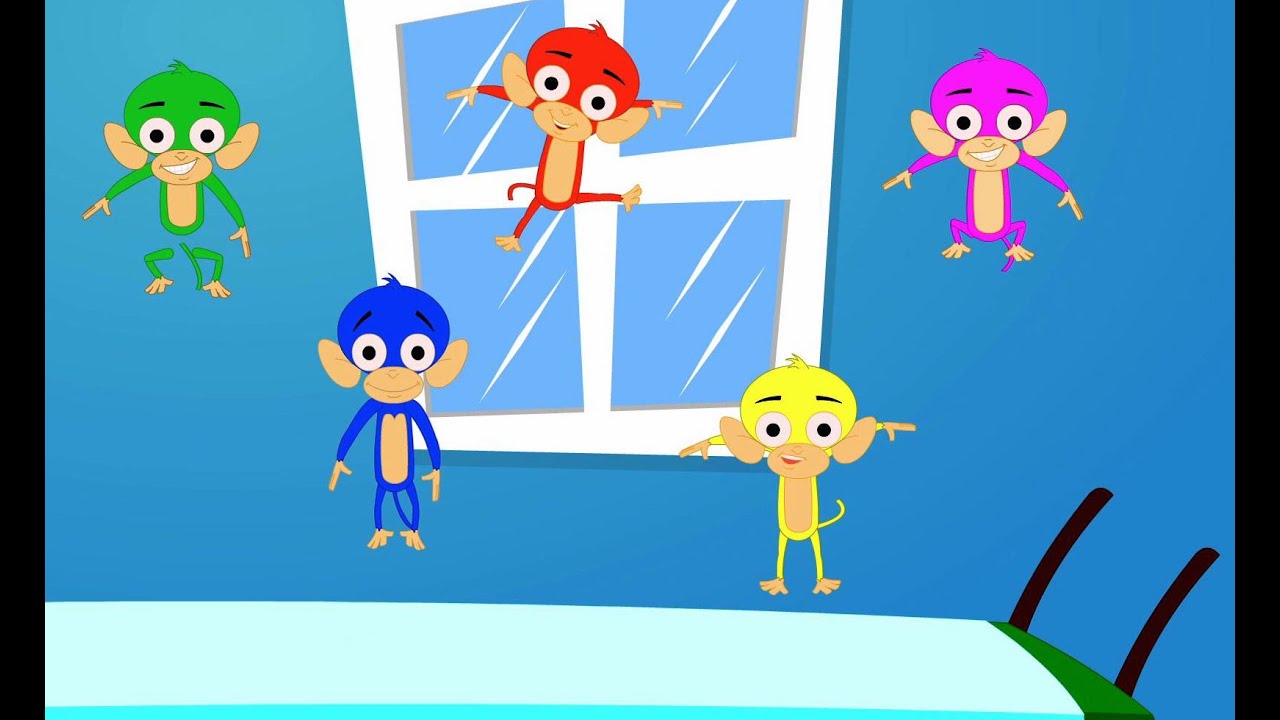 Five Little Monkeys | Nursery Rhyme