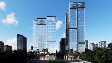 CGsorealCom Top Office Building D5 Render