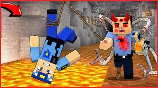 KÖTÜ MUTANT POLİS KEREM KOMİSERİ LAV TUZAĞINA DÜŞÜRDÜ 😱 - Minecraft