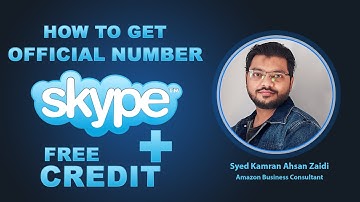 How to get an Official Skype Number and Free Credit