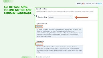 How-to set default notice and consent language for GDPR enabled forms, pop up forms, documents, etc