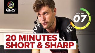 Short, Sharp \& Hard Efforts | 20 Minutes HIIT Indoor Cycling Workout