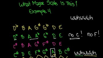 How to Identify a Major Scale Example 4 Video - Music Theory Lesson 18