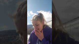 Beautiful girl, perfect intense inhalations, heavy smoker, the most passionately