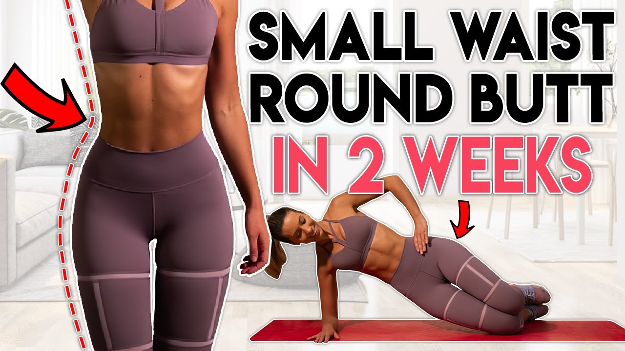 Get A Small Waist And Round Butt In 2 Weeks Home Workout 8 Minutes