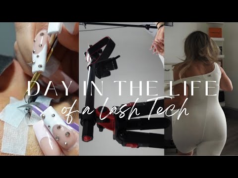 DAYS IN THE LIFE OF A LASH TECH | STUNG BY A WASP! | MORNING ROUTINE | FILMING SET UP |