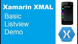 [WORKING DEMO] Xamarin ListView - Very Basic Demo