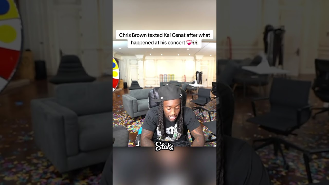 Chris Brown texted Kai Cenat after what happened at his concert❤️👀 