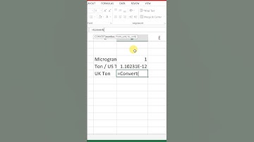 Convert Microgram into UK Ton Microsoft Excel #msexcel #ton #excel #shorts
