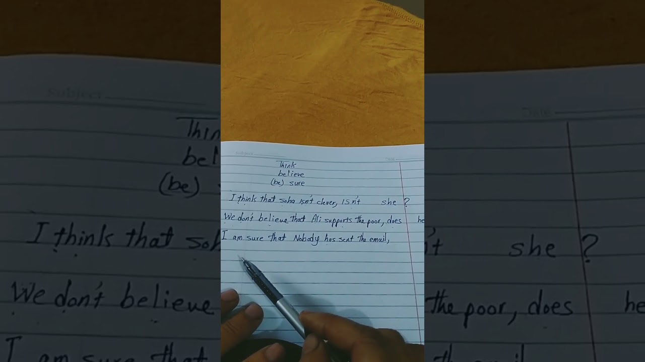 تكوين سؤال مذيل عند وجود فعلين بالجمله 