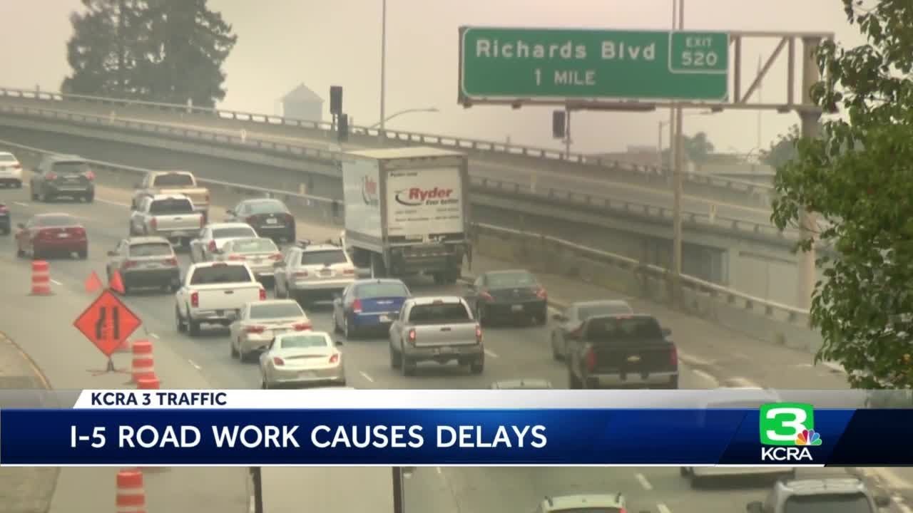 Construction on I-5 brings bumper-to-bumper traffic in Sacramento