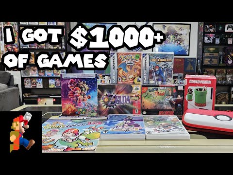I Got $1000 Worth of Nintendo Stuff at a GAME SWAP | Nintendo Collecting