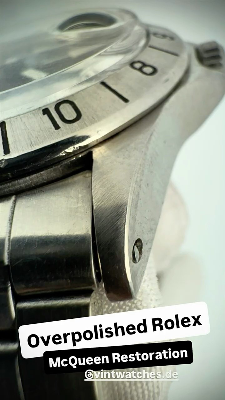 Heavily Overpolished Rolex McQueen Albino 1655 Restoration