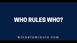 Who Rules Who The Winner s Minute With Mac Hammond