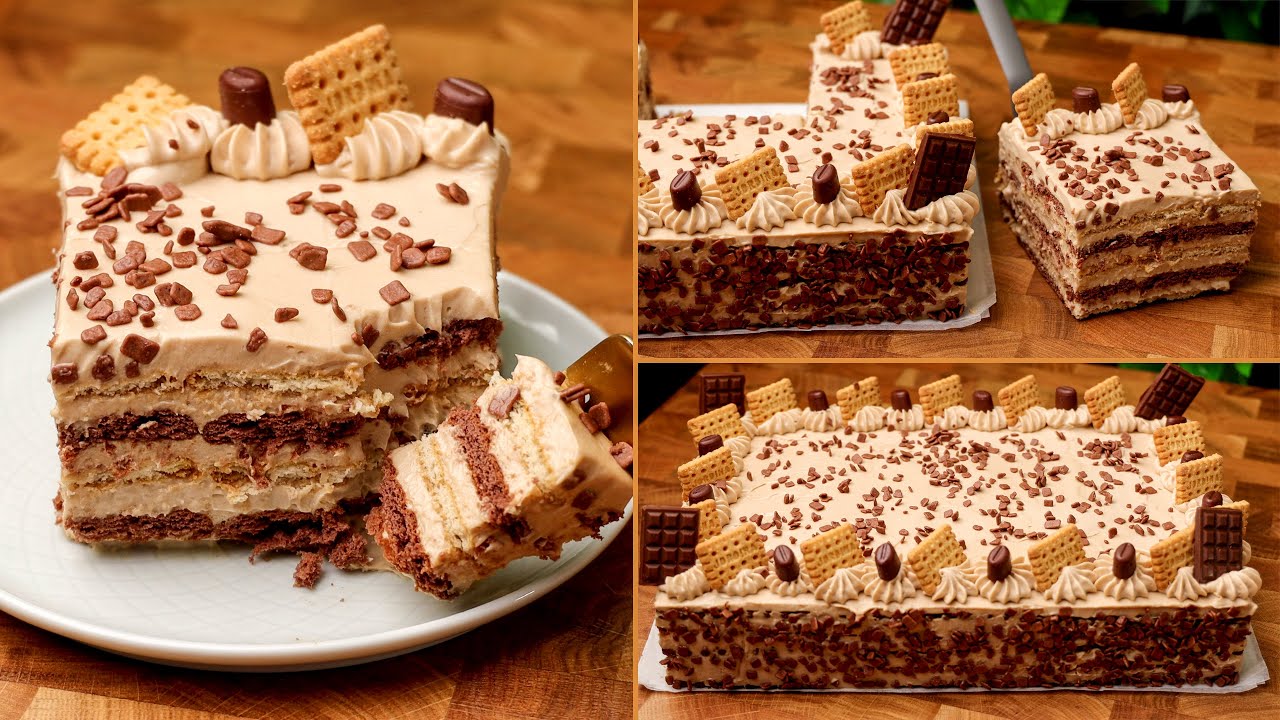 كيكة النسكافيه كيكة السعادة ب 10 نجوم من دون فرن كيكة ادماااان لن تكتفي بقطعة واحدة