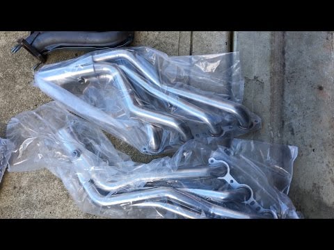 Installing Long Tube Headers & Y Pipe on Chevy Tahoe GM Truck Part 2