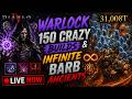 NEW PATCH BROKE Diablo 4 NEW 150 Clears & BARB ARMY LIVE