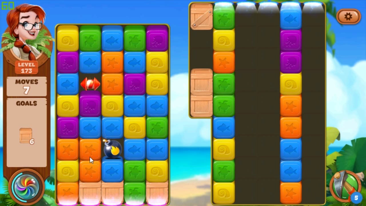 Lost Island Blast Adventure level 173