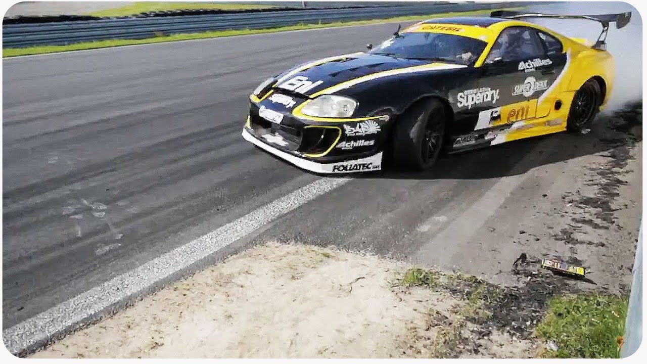 spectators bar and grill Expert Car Drifter Nearly Takes Out Crowd | Epic Near Miss