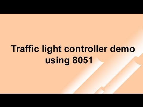 Traffic light controller demo using 8051 Development Board.
