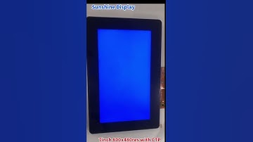 Sunlight readable 7inch 800x480 TFT LCD with CTP for outdoor