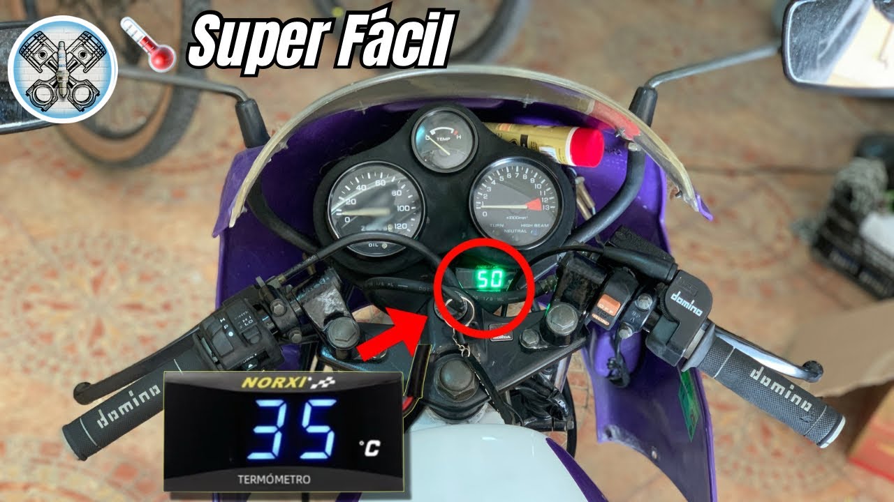 🌡️ Termómetro digital para moto: guía de instalación