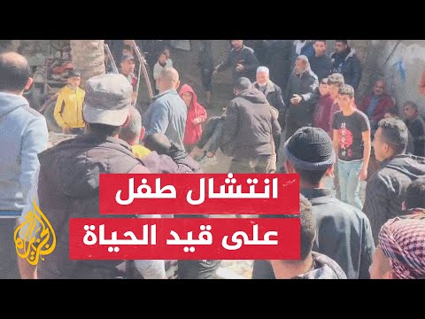 قصف إسرائيلي لمنزل عائلة البركة في دير البلح وسط غزة