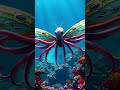 Butterfly Octopus Hybrid Transformation | Unreal AI Fusion Creature in Enchanted Ocean