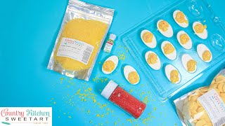 April Fools Deviled Eggs | Chocolate, Lemon Crunch & Sanding Sugar