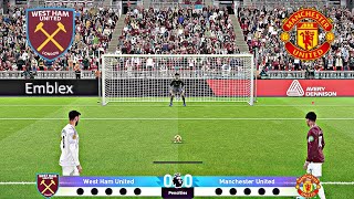 West Ham Vs Manchester United Full Penalty Shootout Whu Vs Mu Highlights
