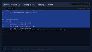 [Coding] Course Schedule II – Finding a Valid Topological Order — Java DSA Prep